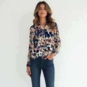 ๐W118 by Walter Baker printed bubbles shirt